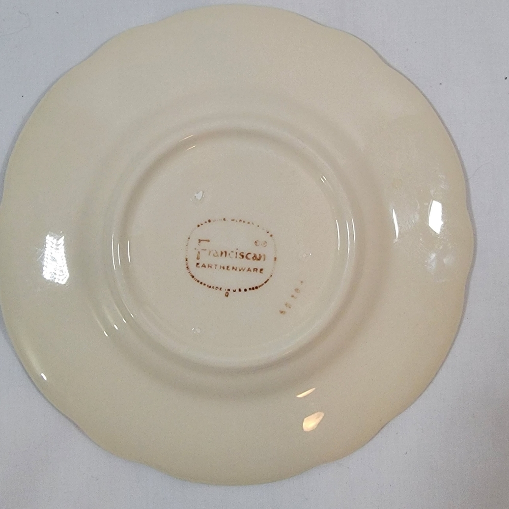 Franciscan Desert Rose Bread and Butter Plate Saucer USA 6" Made in USA Vintage - Picture 2 of 3
